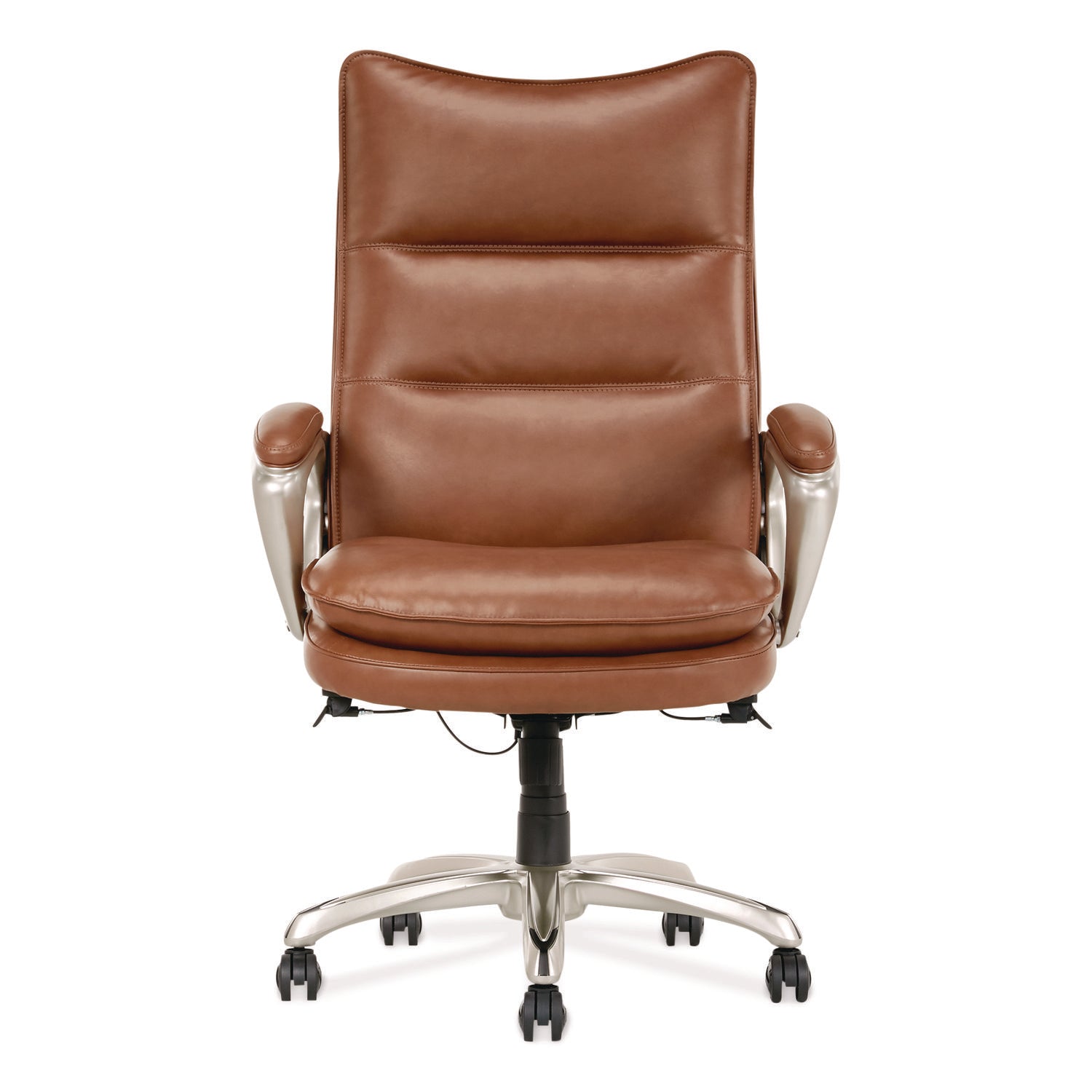 la-z-boy®-jenkins-executive-big-and-tall-chair-supports-up-to-400-lb-20-to-23-seat-height-brown-seat-back-silver-black-base-lzb60075cam_1